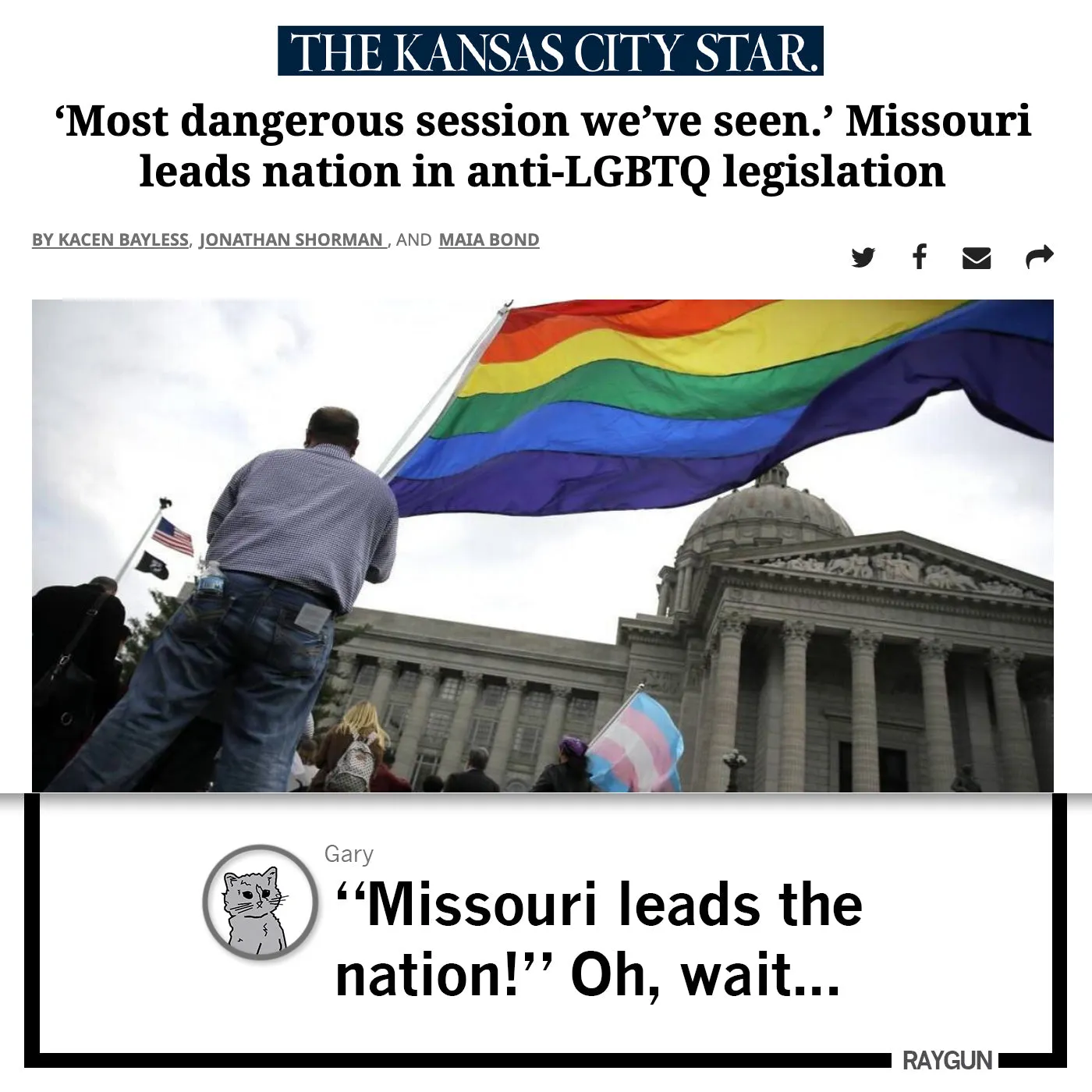 Gender Identity Scares My State's Government