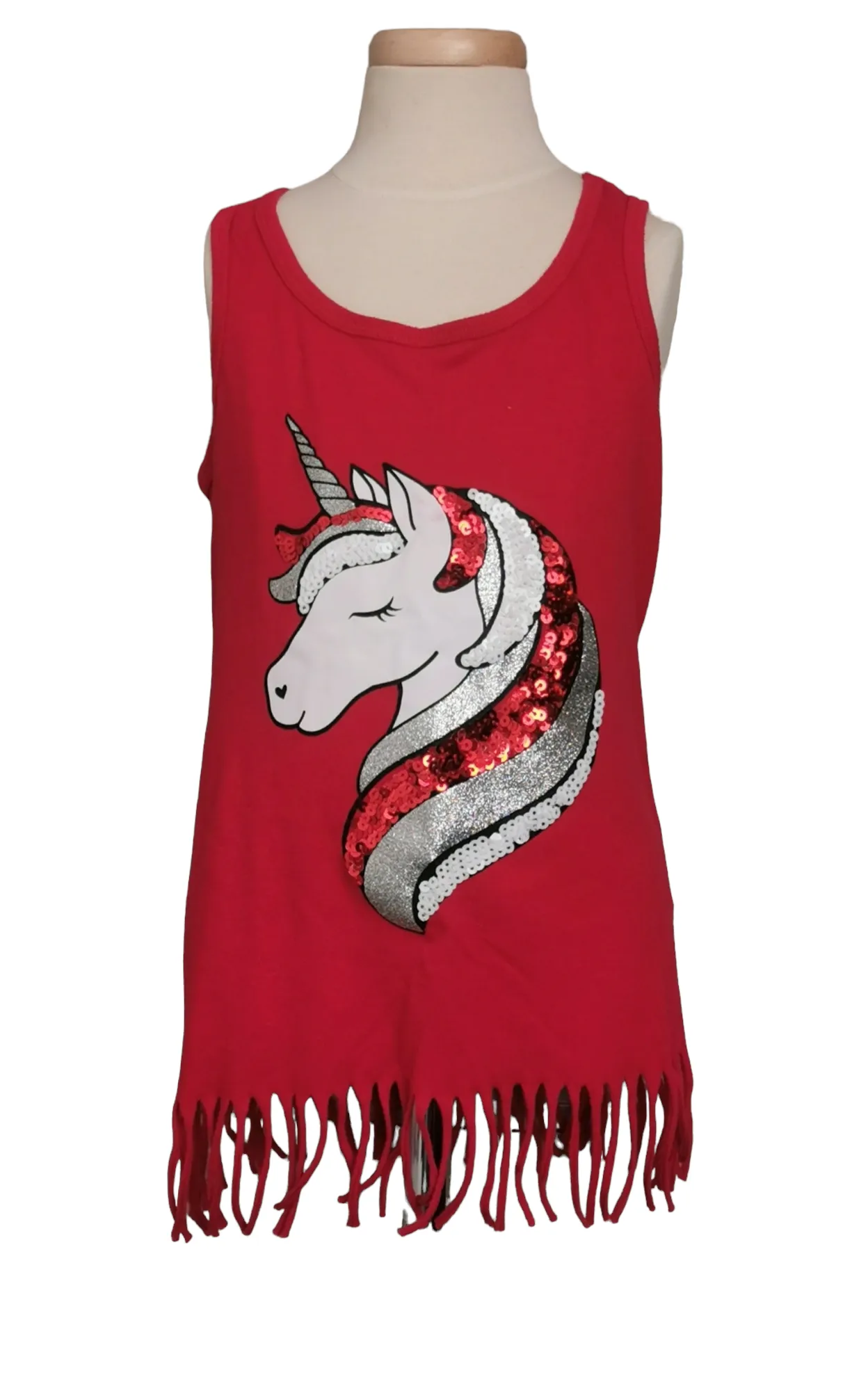 GIRL SIZE MEDIUM (7/8 YEARS) - CHILDREN'S PLACE, Unicorn Tank Top EUC B8