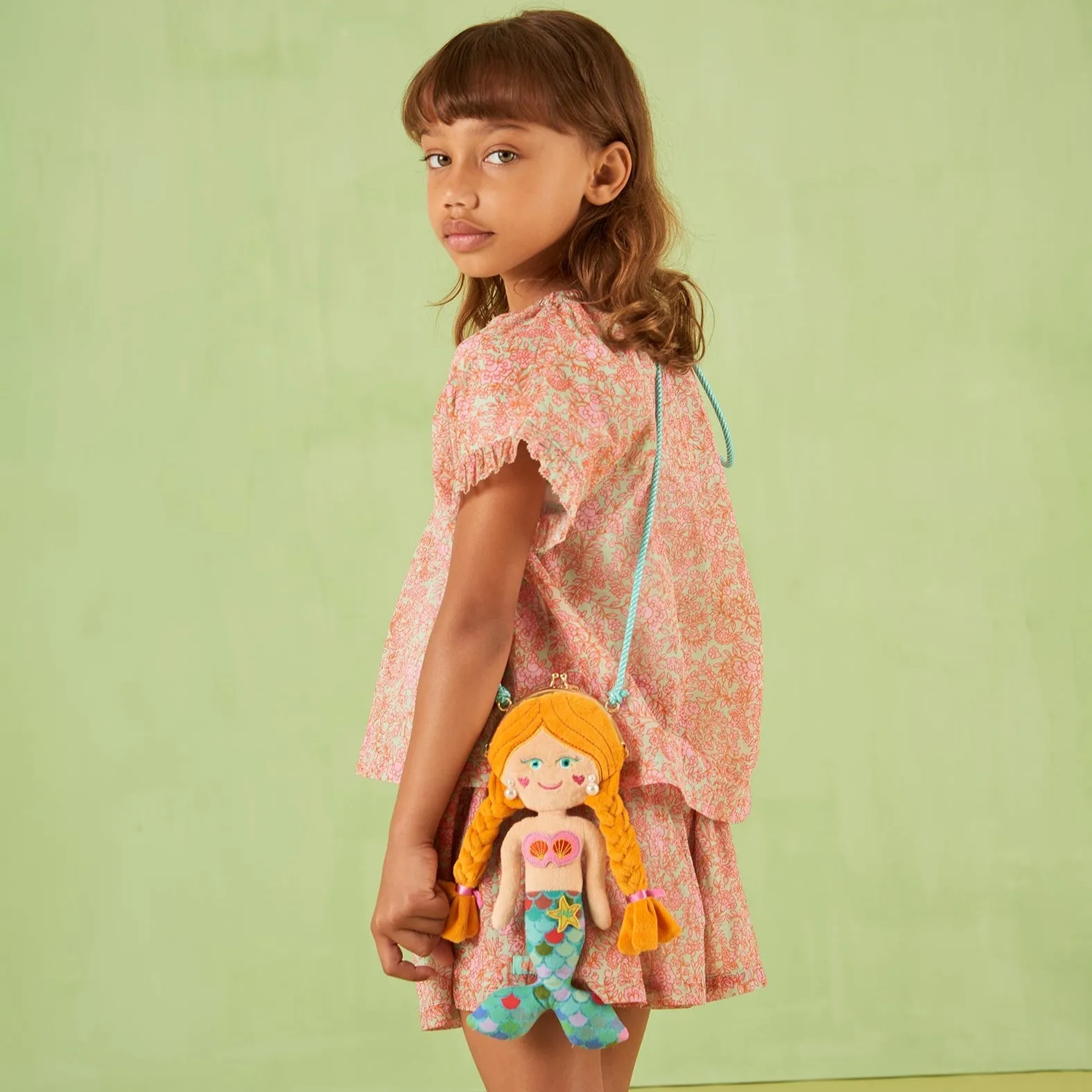 Girls Pink Bazar Short Set