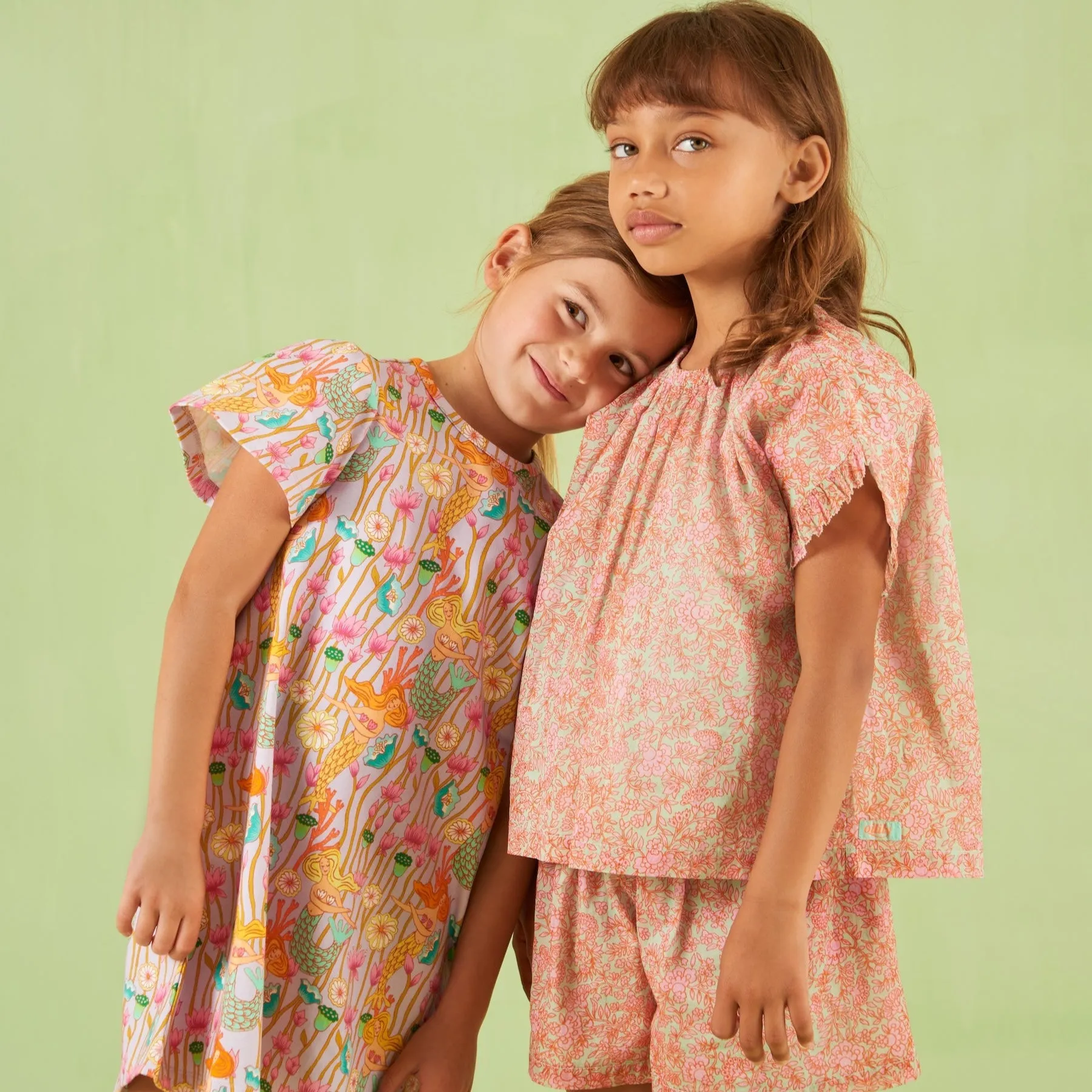 Girls Pink Bazar Short Set