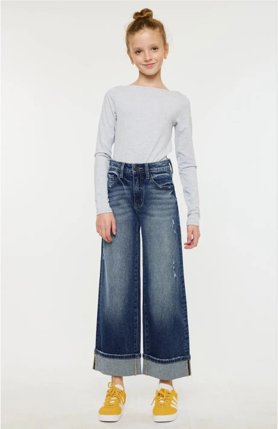 Girls Straight Leg Crops