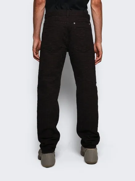 GIVENCHY Zipped Slim Fit Denim Trousers Dark Brown