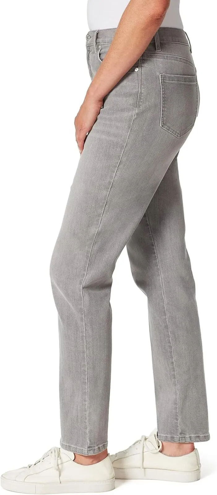 Gloria Vanderbilt Amanda Classic High Rise Tapered Jean 30150519 Tybee Gray 12