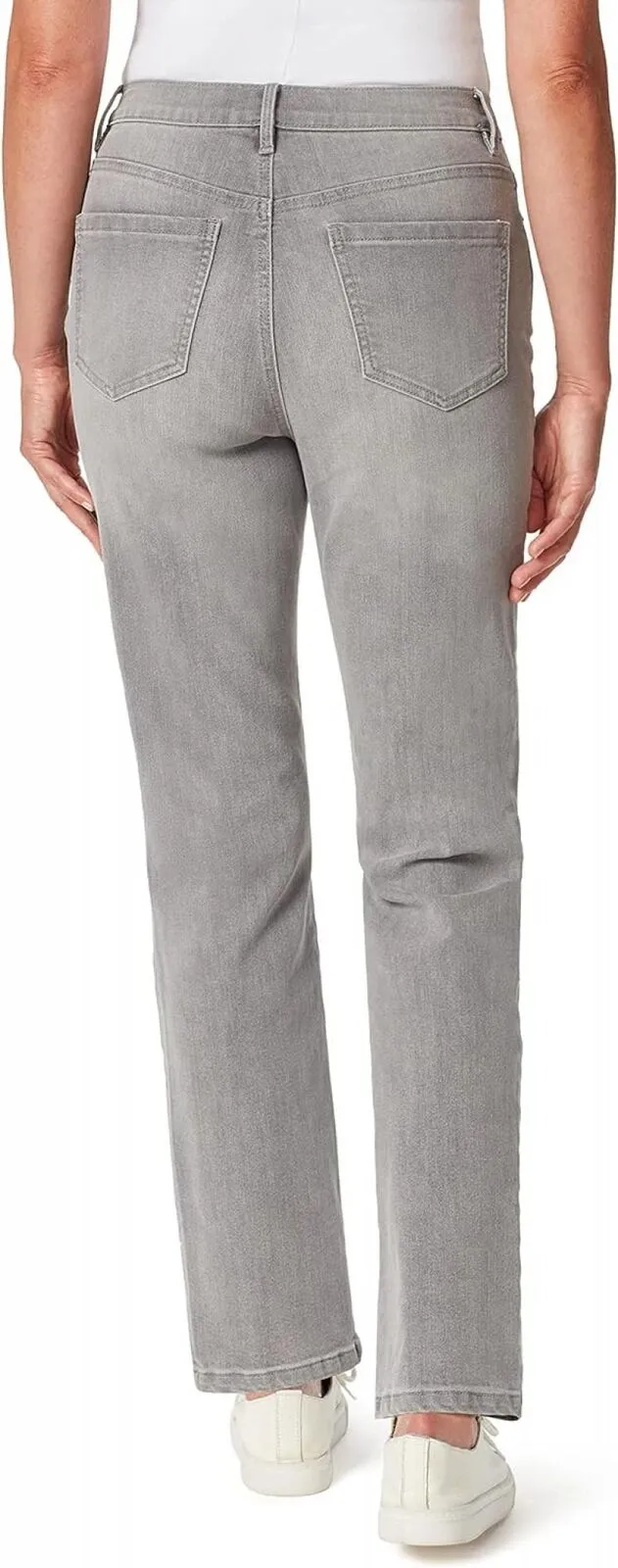 Gloria Vanderbilt Amanda Classic High Rise Tapered Jean 30150519 Tybee Gray 12