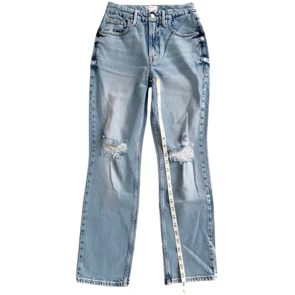 GOOD AMERICAN Good Icon Straight Leg Jeans! Retail$155