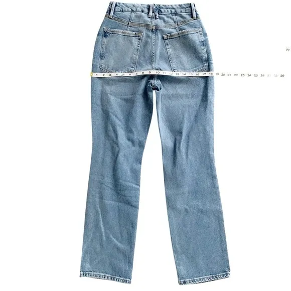 GOOD AMERICAN Good Icon Straight Leg Jeans! Retail$155