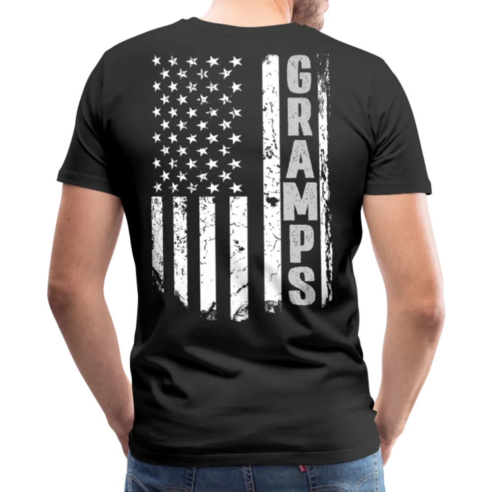 Gramps American Flag Front and Back Men's Premium T-Shirt