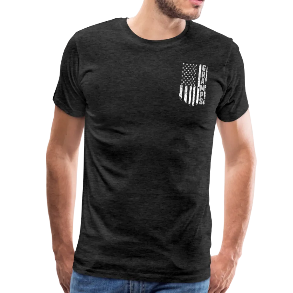 Gramps American Flag Front and Back Men's Premium T-Shirt