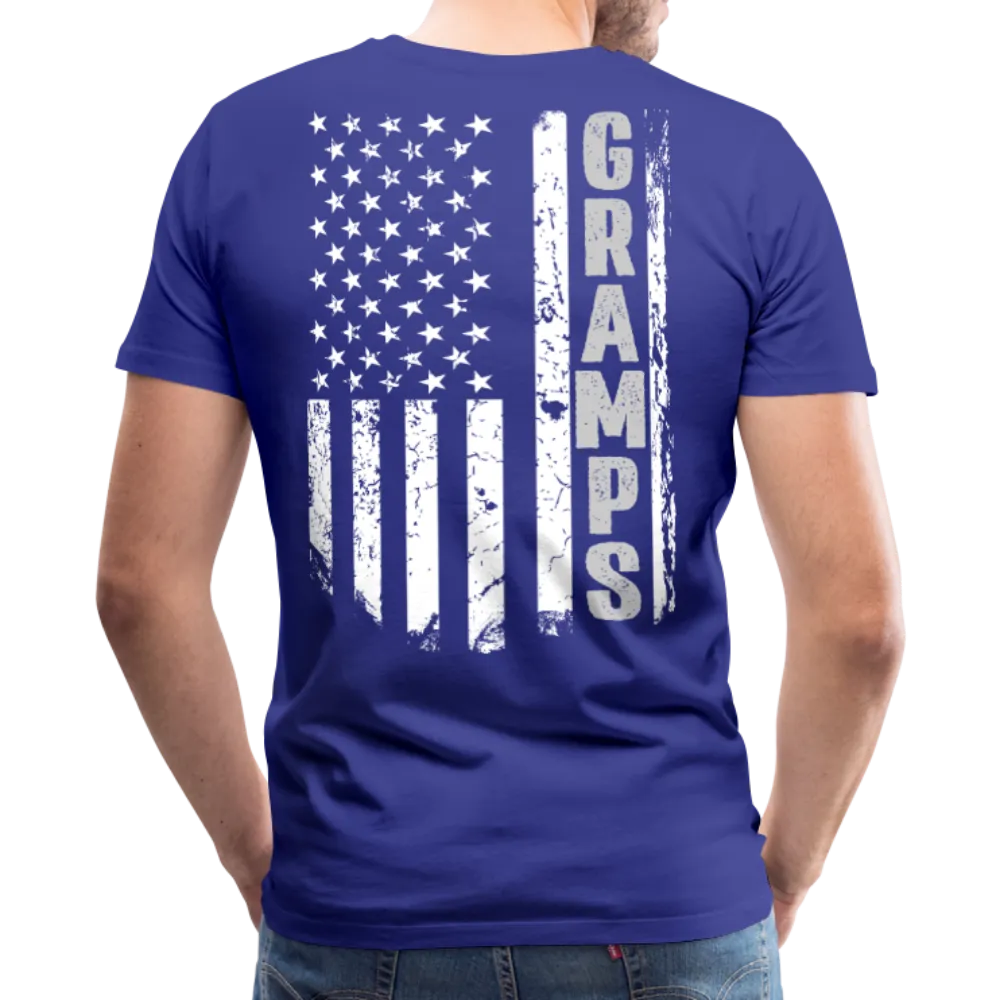 Gramps American Flag Front and Back Men's Premium T-Shirt