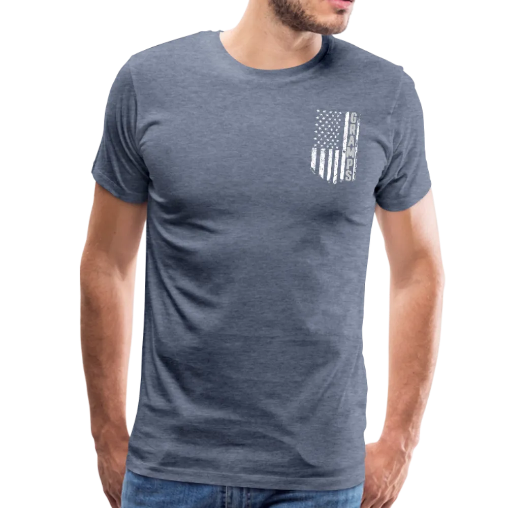 Gramps American Flag Front and Back Men's Premium T-Shirt