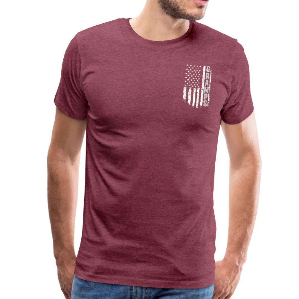 Gramps American Flag Front and Back Men's Premium T-Shirt