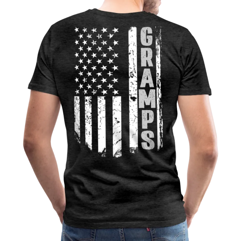 Gramps American Flag Front and Back Men's Premium T-Shirt