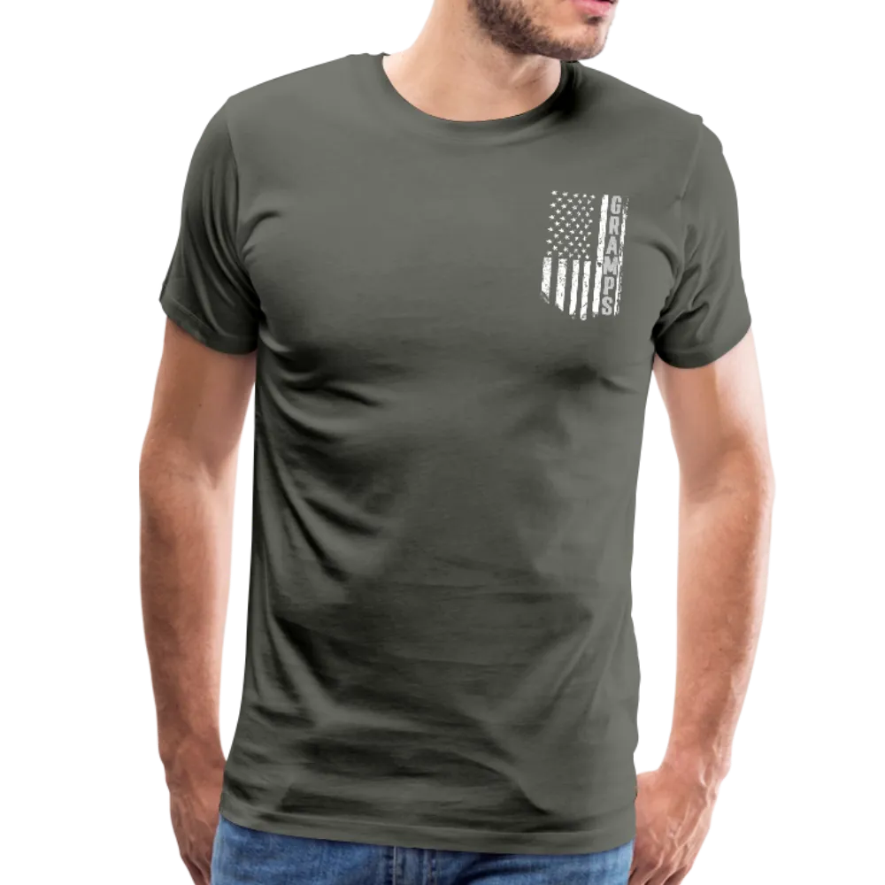 Gramps American Flag Front and Back Men's Premium T-Shirt