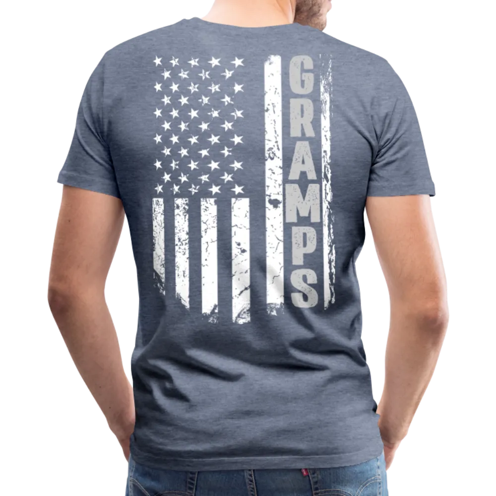Gramps American Flag Front and Back Men's Premium T-Shirt