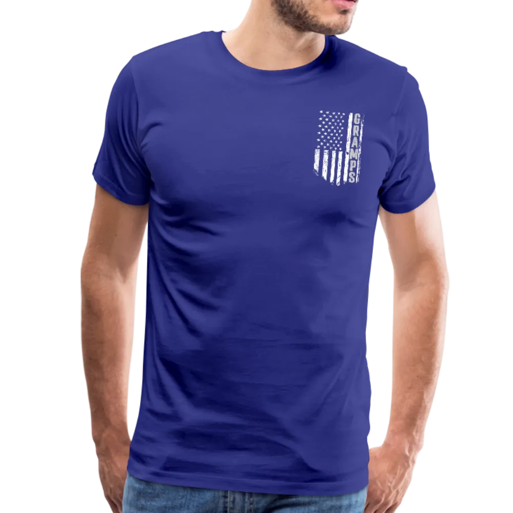 Gramps American Flag Front and Back Men's Premium T-Shirt