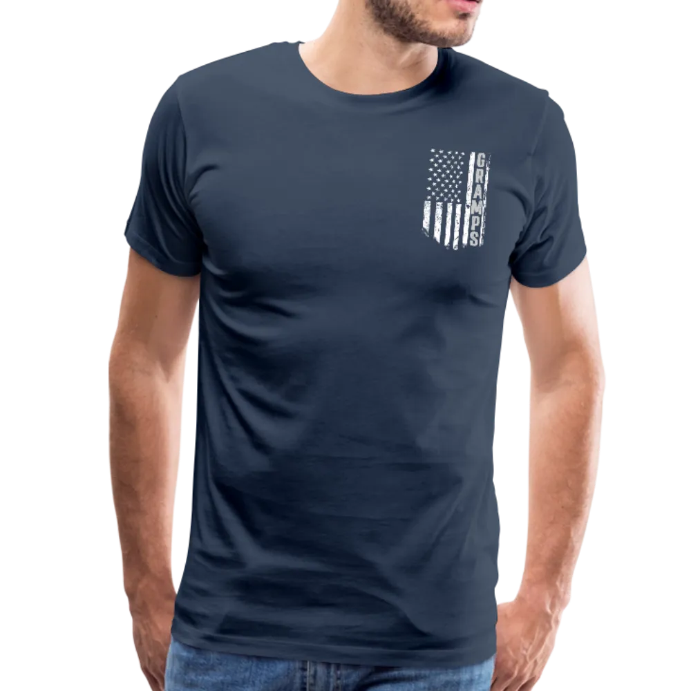 Gramps American Flag Front and Back Men's Premium T-Shirt