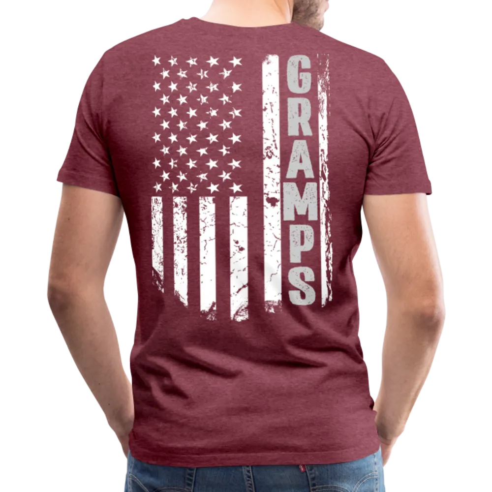 Gramps American Flag Front and Back Men's Premium T-Shirt