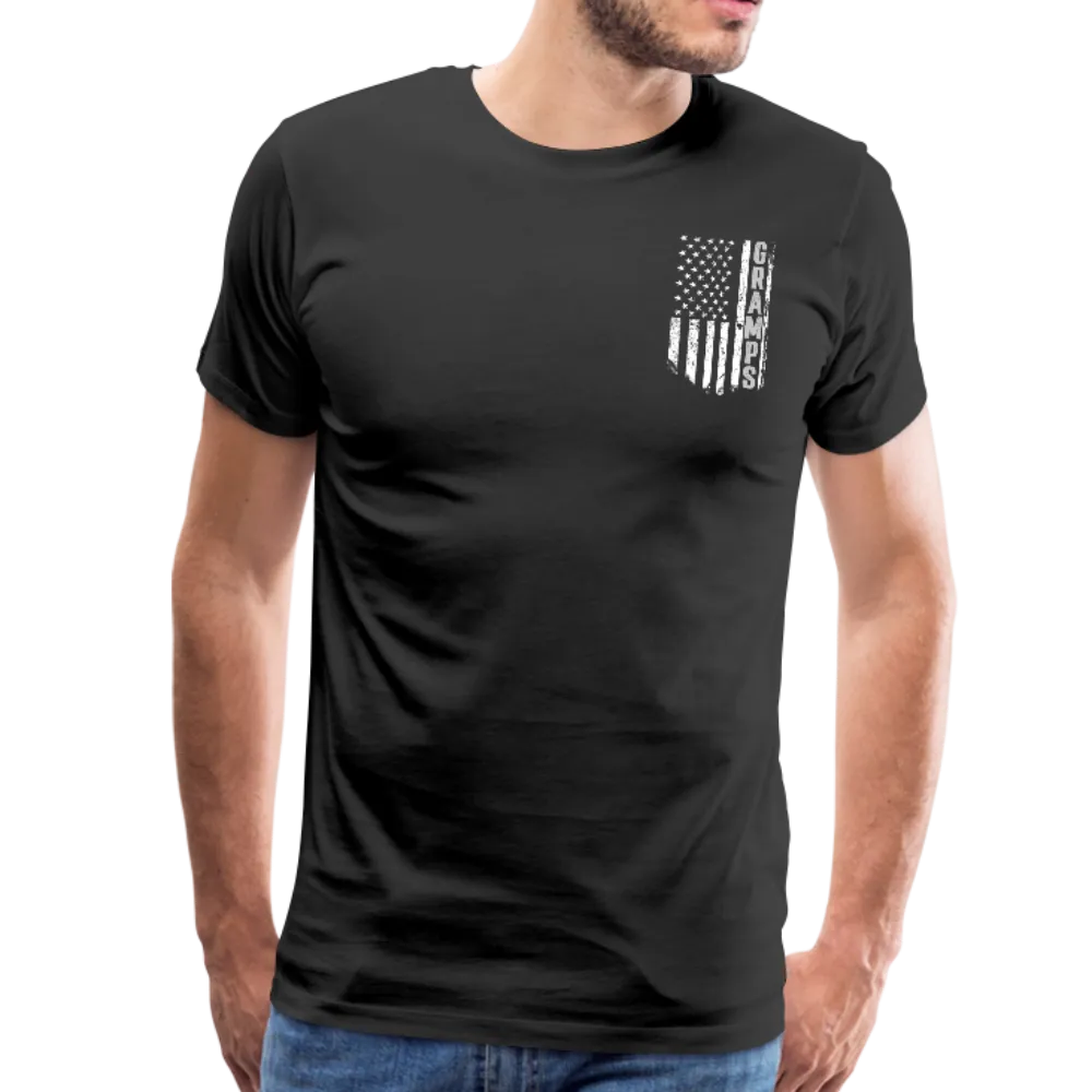 Gramps American Flag Front and Back Men's Premium T-Shirt