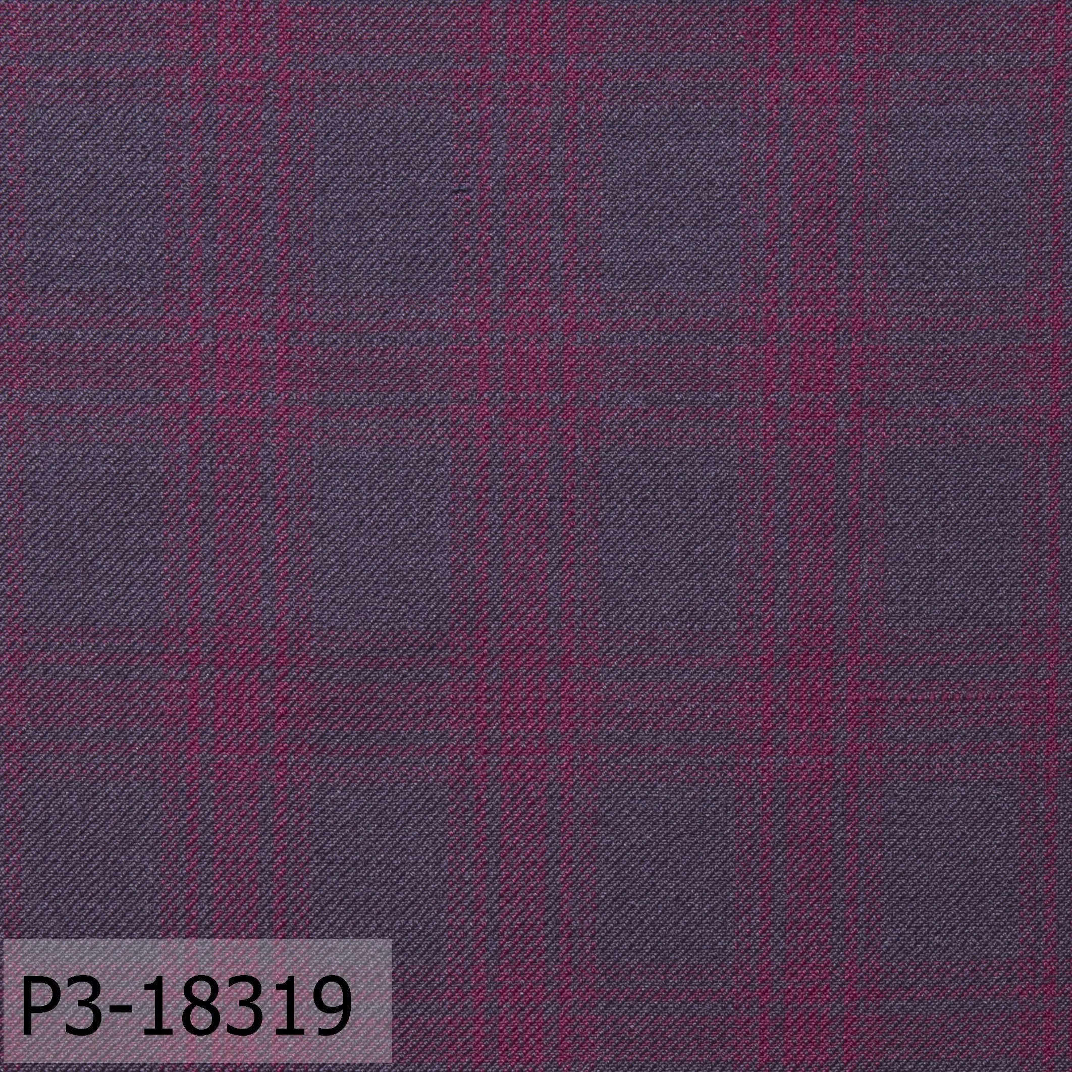 Grape Purple With Jam Check Suit