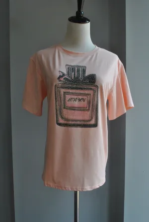 GRAPHIC T-SHIRT - PEACH