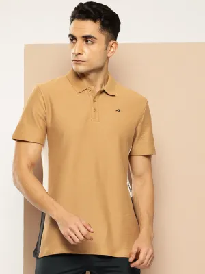 Graphical Panel Polo T-Shirt