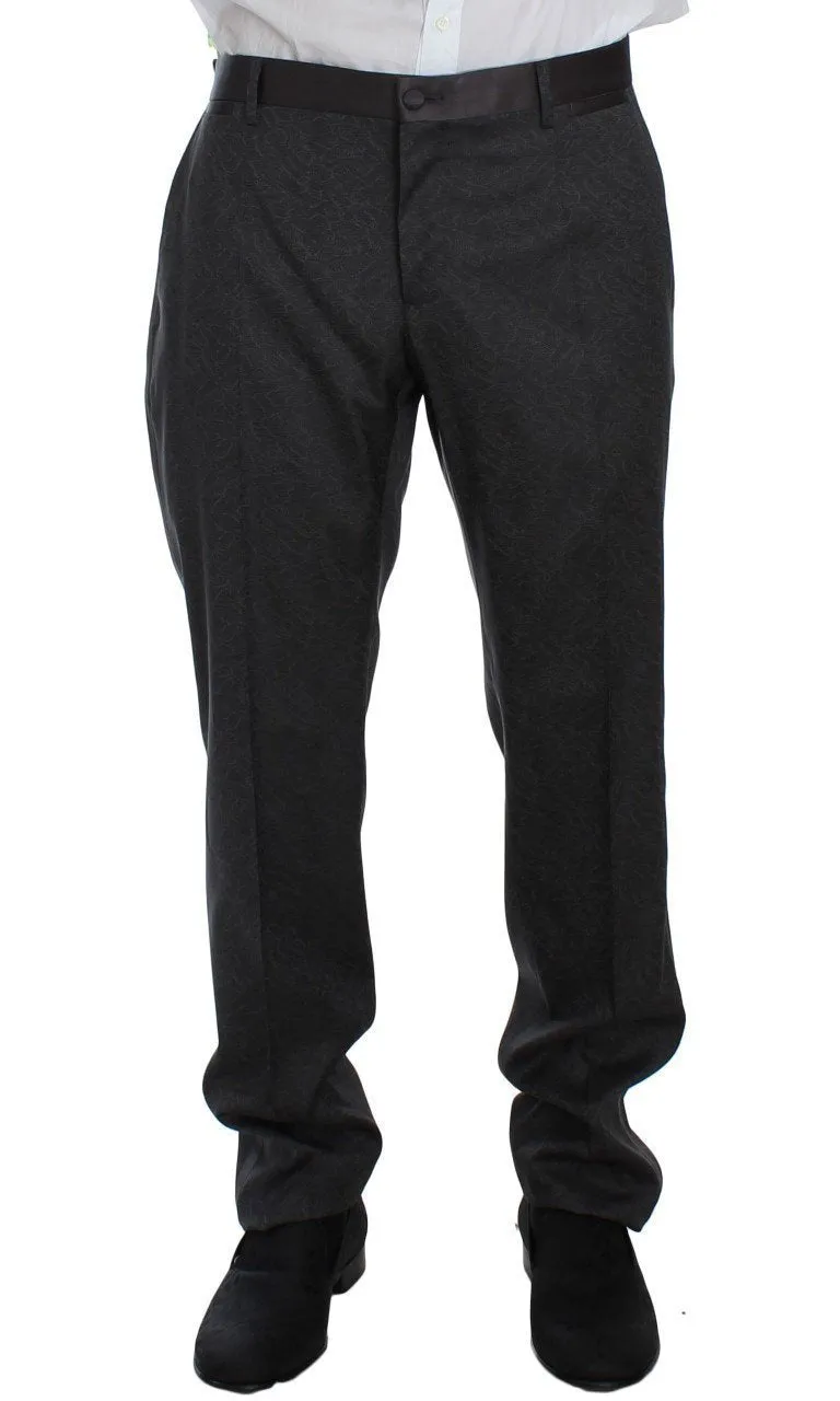 Gray MARTINI 3 Piece Slim Fit Suit Tuxedo