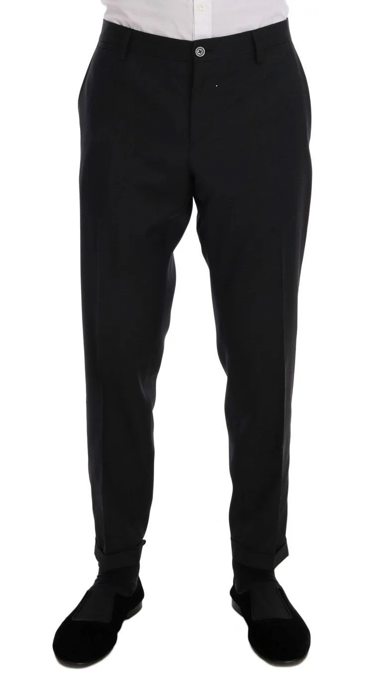 Gray MARTINI Wool Silk Slim fit Suit