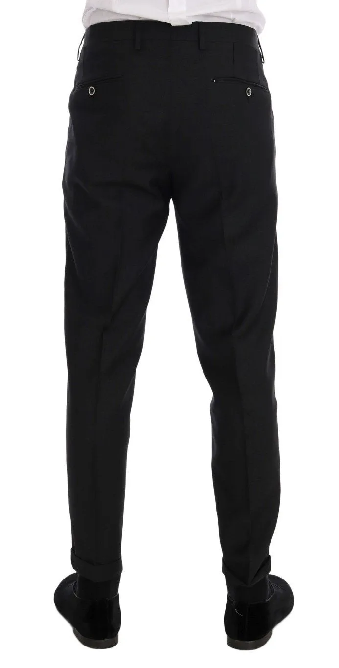 Gray MARTINI Wool Silk Slim fit Suit