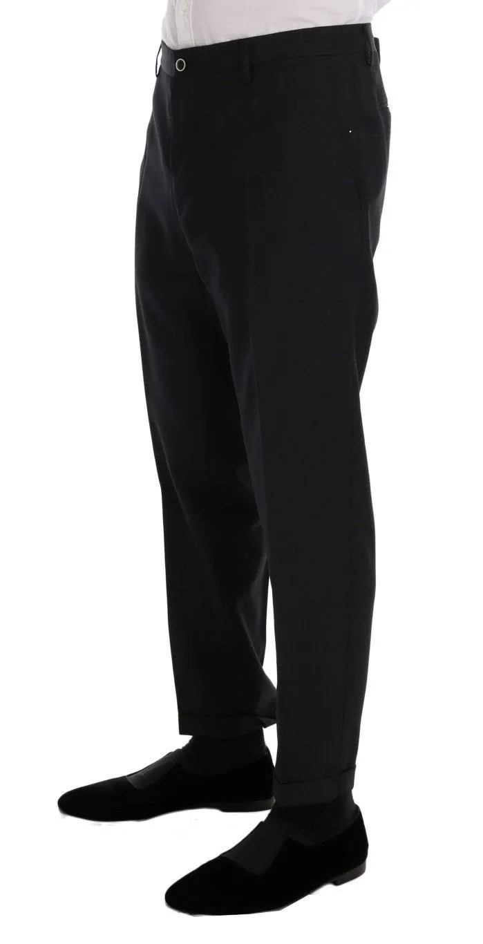 Gray MARTINI Wool Silk Slim fit Suit