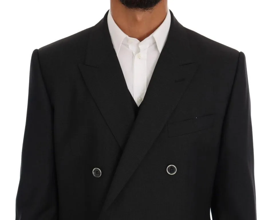 Gray MARTINI Wool Silk Slim fit Suit
