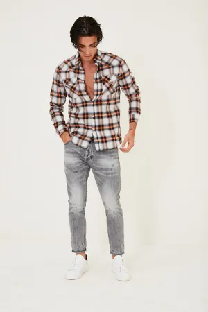 Gray Stonewash Jeans