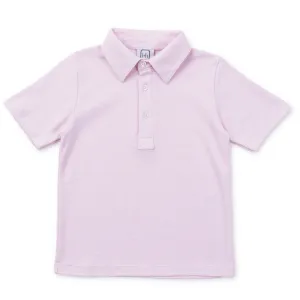 Griffin Boys' Pima Cotton Polo Golf Shirt - Pink Stripes