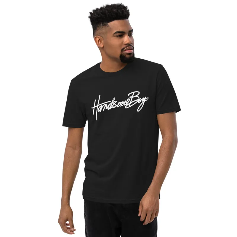 HANDSOMEBOY® HANCOCK SCRIPT T - BLACK w/ WHITE