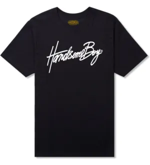 HANDSOMEBOY® HANCOCK SCRIPT T - BLACK w/ WHITE