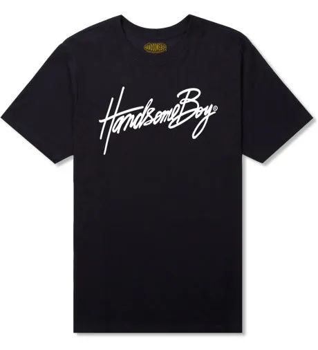 HANDSOMEBOY® HANCOCK SCRIPT T - BLACK w/ WHITE