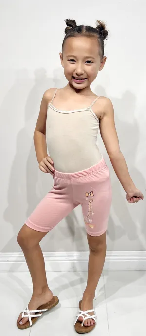 HAPPY GIRL BIKER SHORTS | KIDS SIZE 4-6X