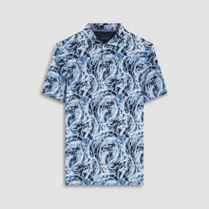Hendrix Abstract Print Polo Shirt