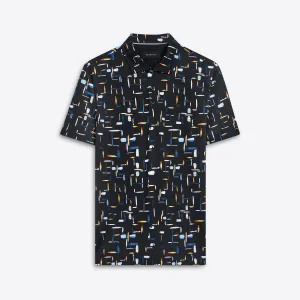 HENDRIX Paint Strokes Print Polo