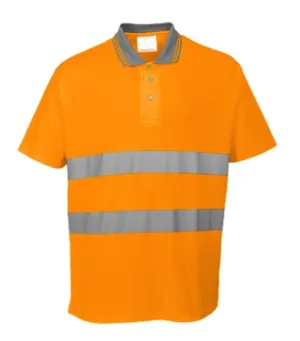 HI Viz Short Sleeve Polo Shirt Portwest S171 high viz polo
