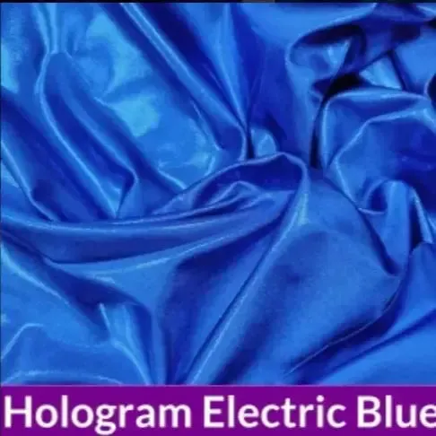 Hologram Electric Blue Fit Model Competition Suit
