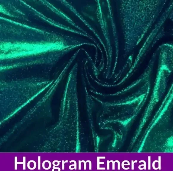 Hologram Emerald Fit Model Competition Suit