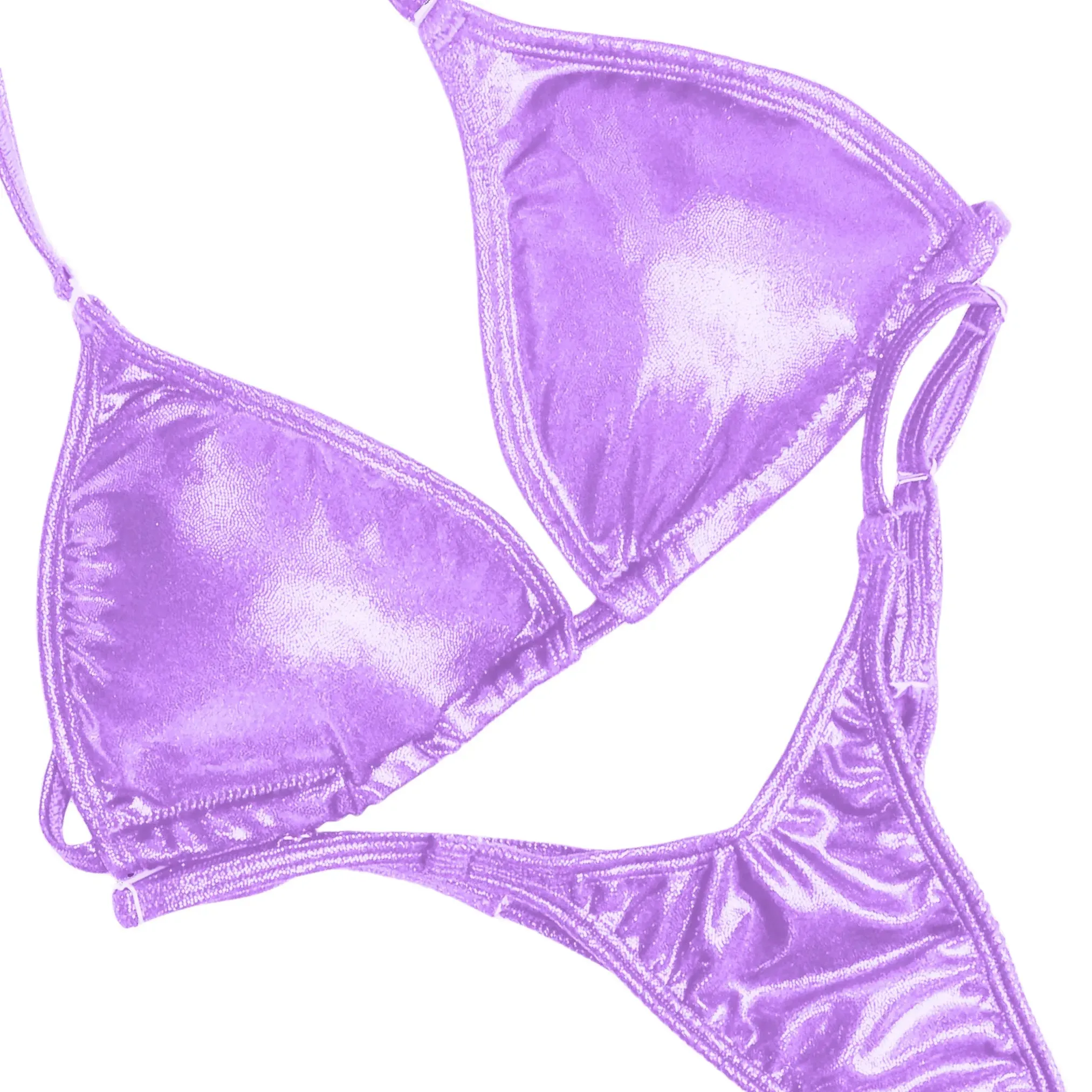 Hologram Lilac Fit Model Competition Suit