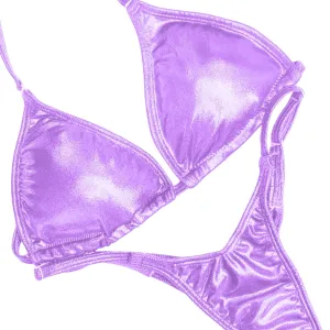 Hologram Lilac Fit Model Competition Suit