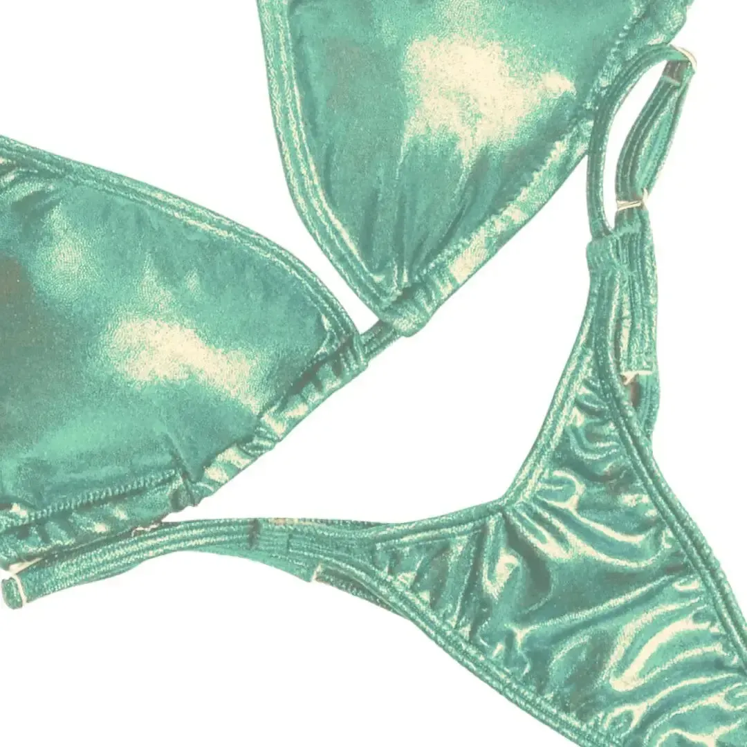 Hologram Mint Fit Model Competition Suit