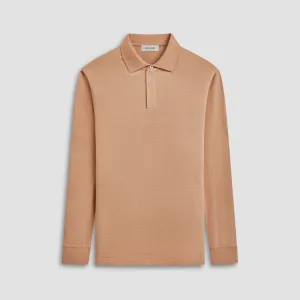 Honeycomb Long Sleeve Polo