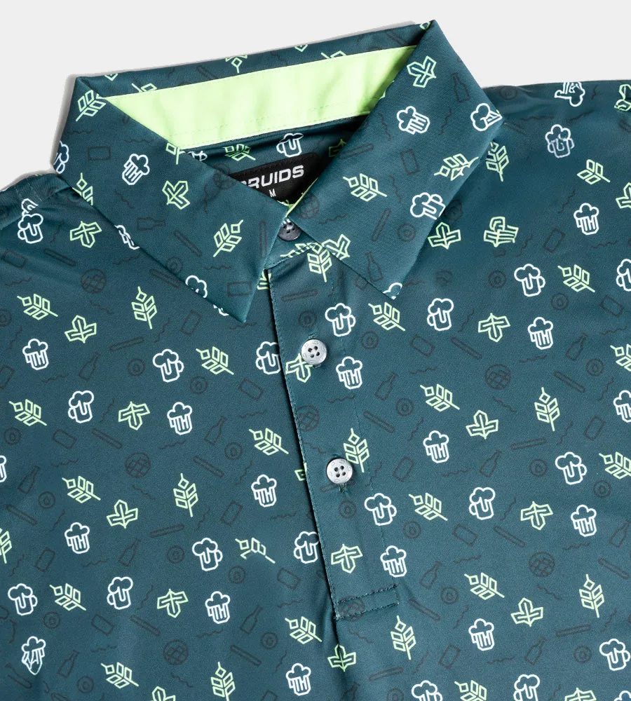 HOPS N BARLEY POLO - GREEN