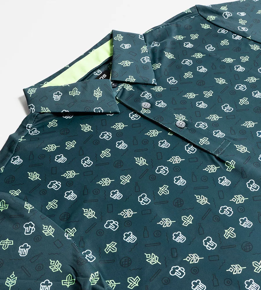 HOPS N BARLEY POLO - GREEN