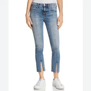 Hudson Blue Moxi Nico Ankle Straight Slit Split Hem Denim Jeans 32