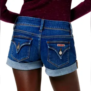 HUDSON Jeans Croxley Mid-rise Rolled Cuff Denim Shorts Size 26, New, Ret…