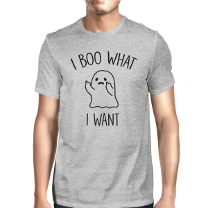 I Boo What I Want Ghost T-Shirt- Heather Grey